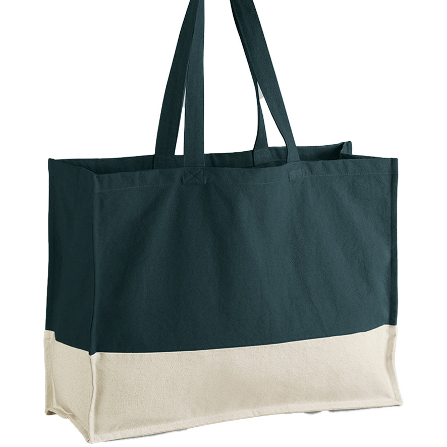 Earthbound Organic Contrast Shopper in Sage Green