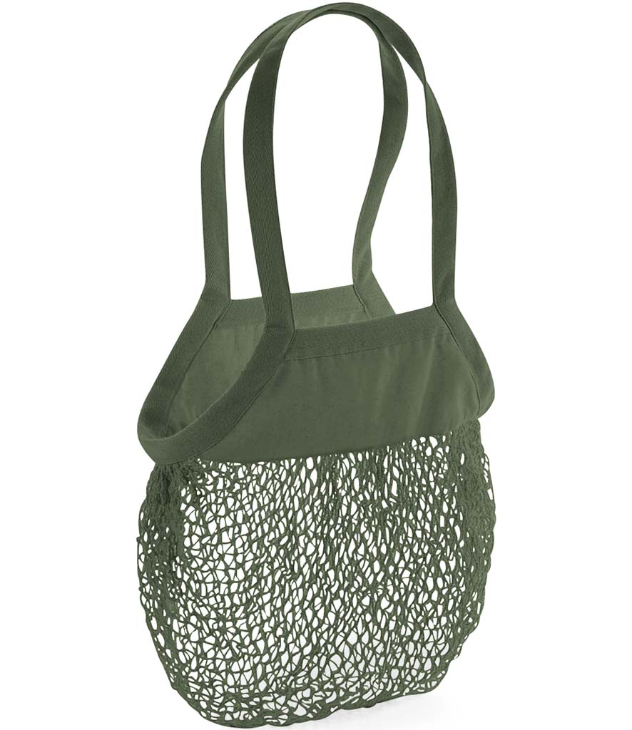 Organic Cotton Mesh Grocery Bag Green