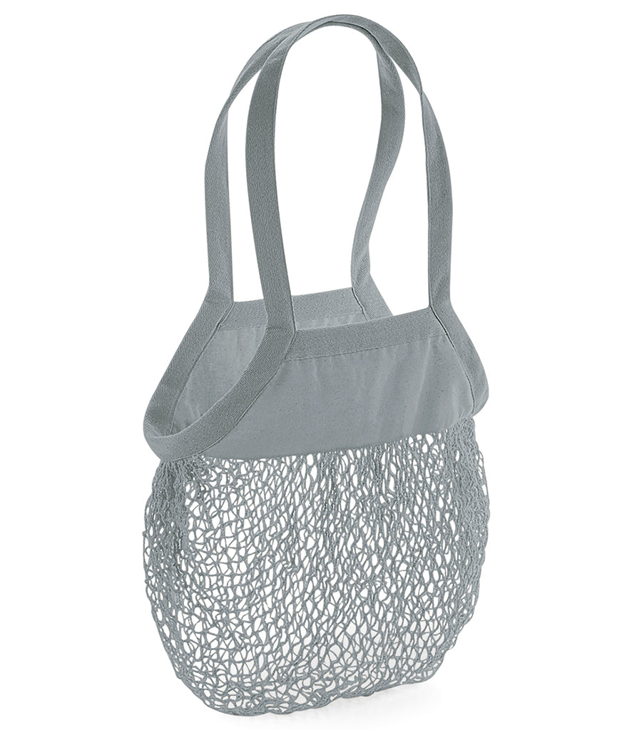 Organic Cotton Mesh Grocery Bag Grey