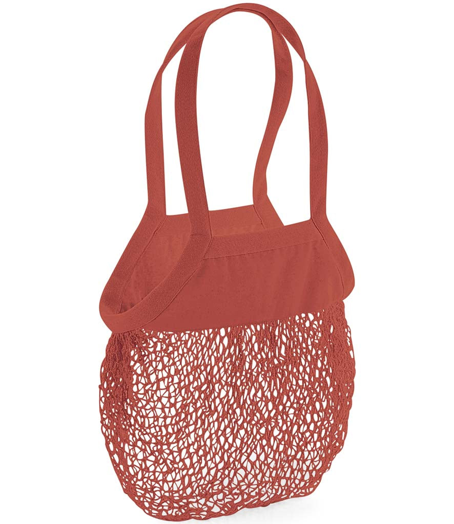 Organic Cotton Mesh Grocery Bag Orange