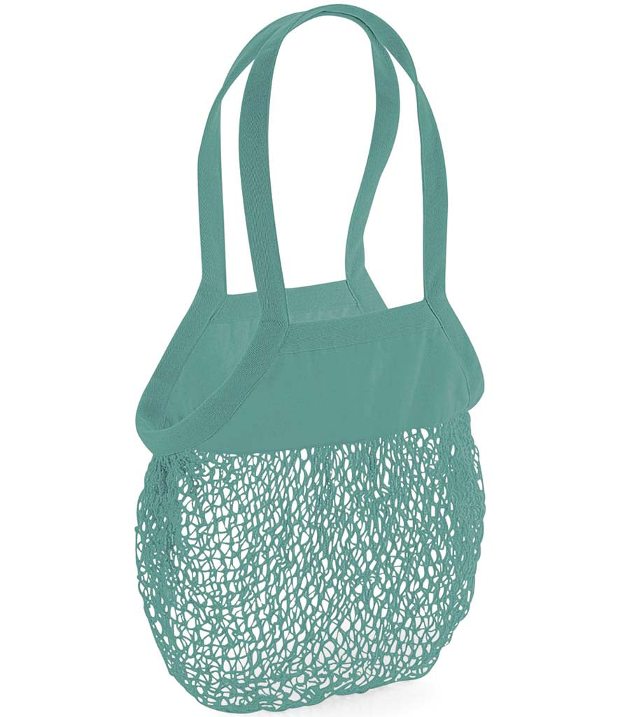 Organic Cotton Mesh Grocery Bag Sea Green