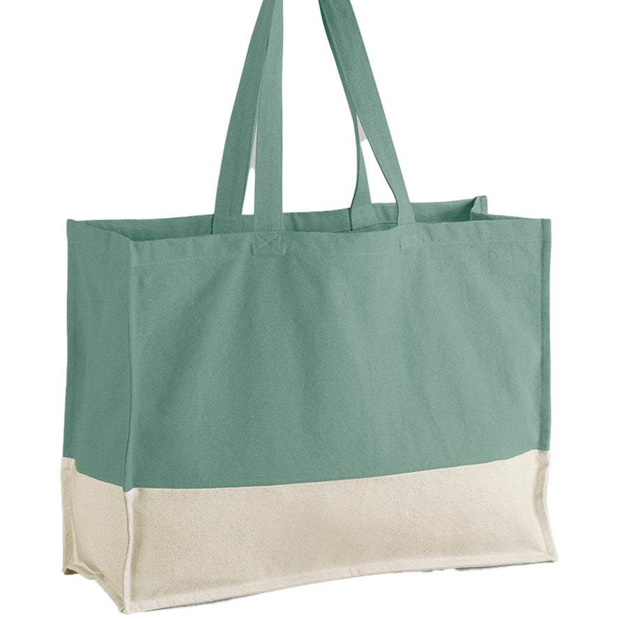 Earthbound Organic Contrast Shopper – Boho Market Bag