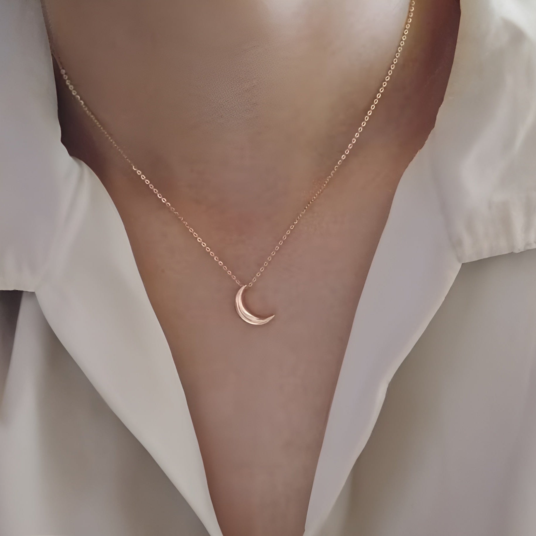 Gold Moon Necklace