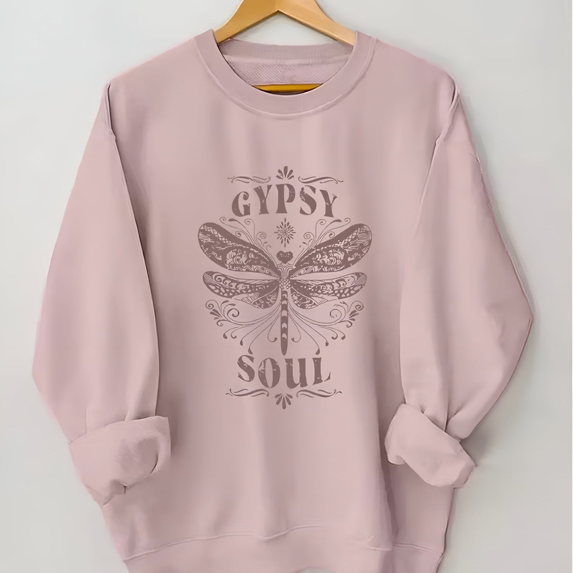 Gypsy soul pink boho sweatshirt 