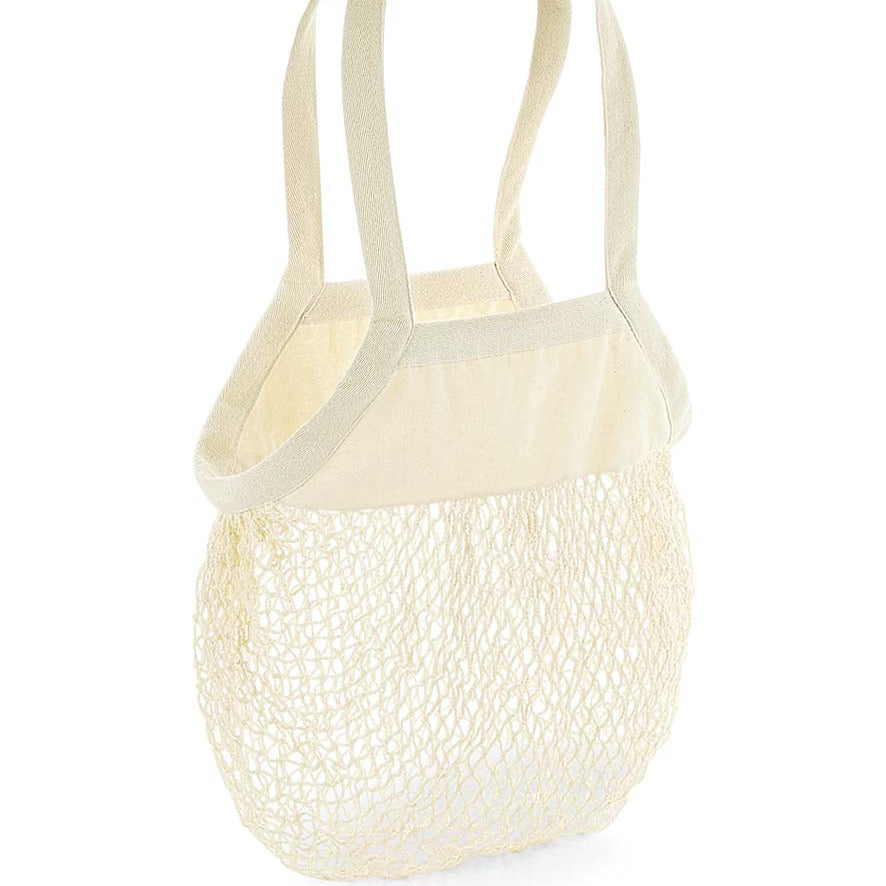 Organic Cotton Mesh Grocery Bag White