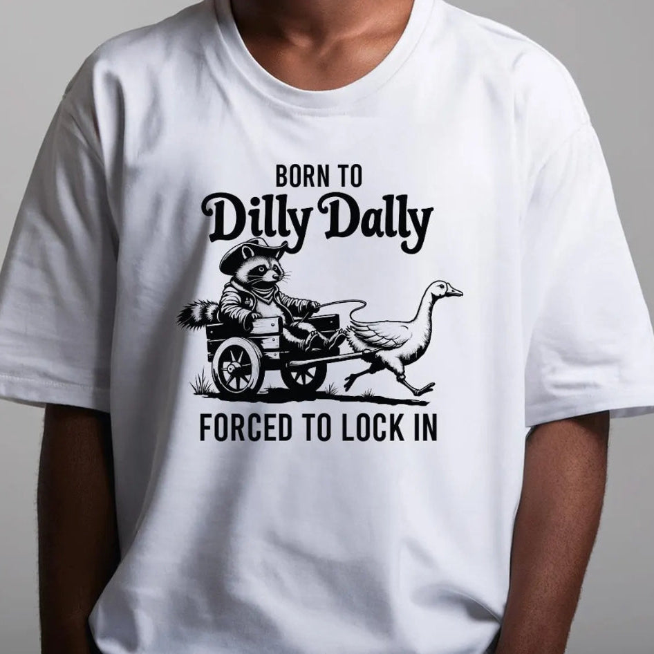 cute raccoon graphic shirt