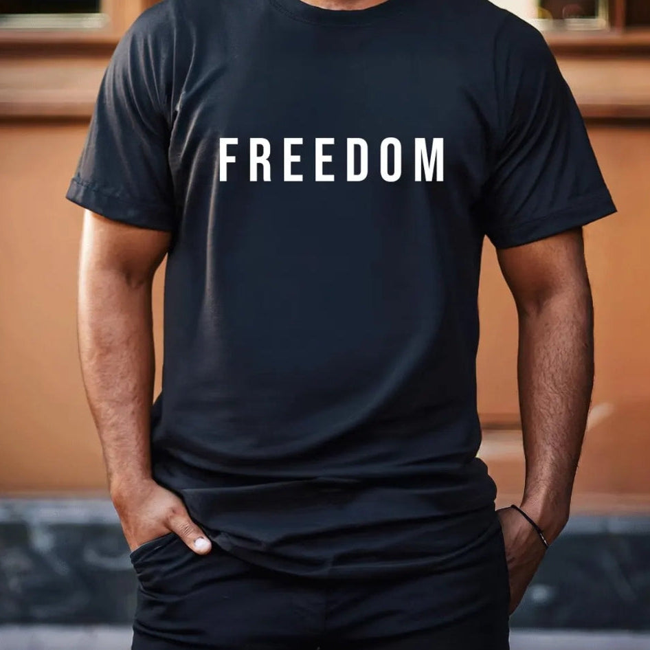 freedom christian t-shirt unisex black